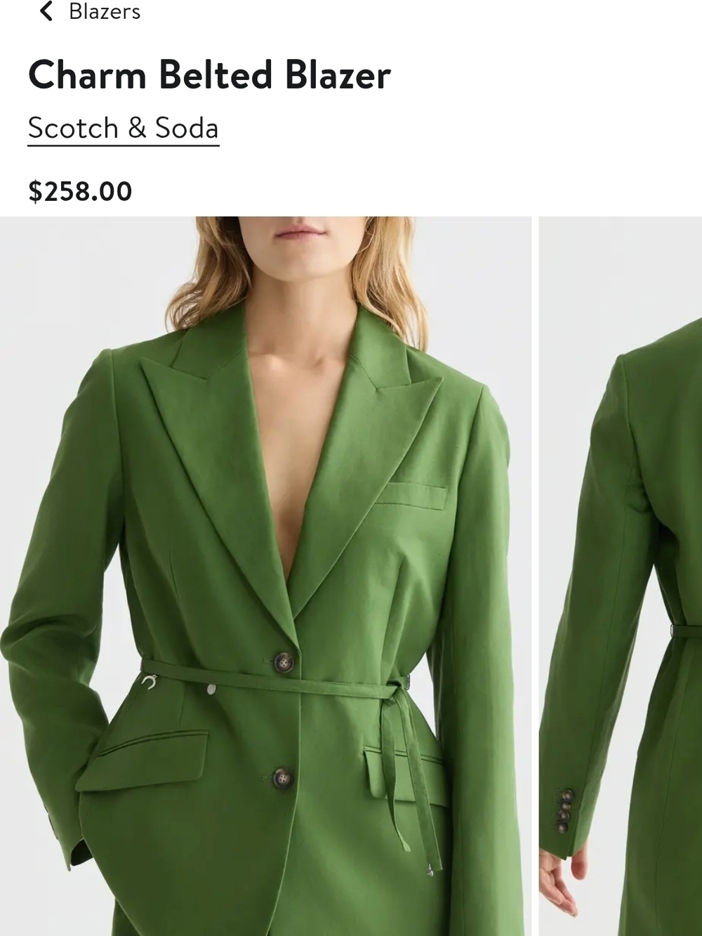 Scotch & Soda Charm Belted Blazer